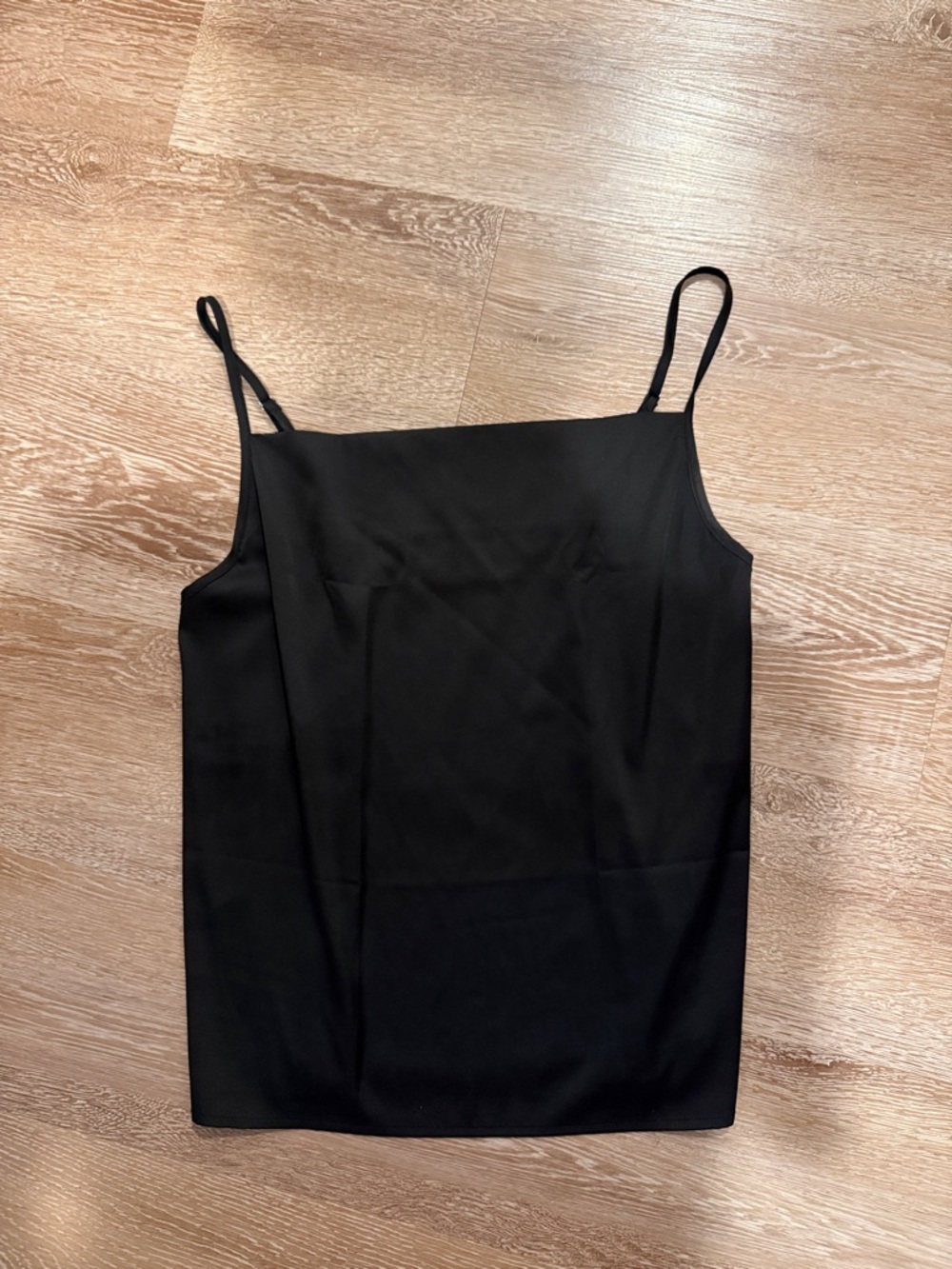 Classic Black Satin Cami